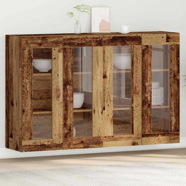 Cabinets muraux 2 pcs Bois Ancien 69,5 x 34 x 90 cm