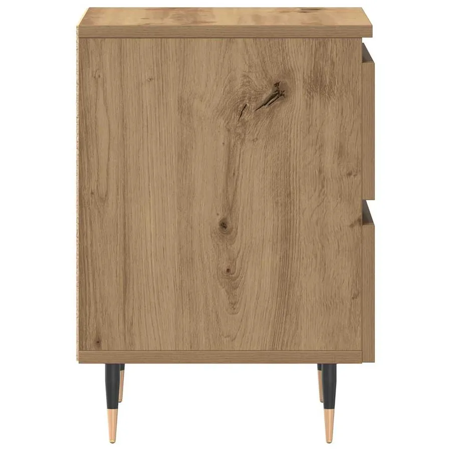 Cabinet de chevet Chêne artisanal 40 x 35 x 50 cm - 7