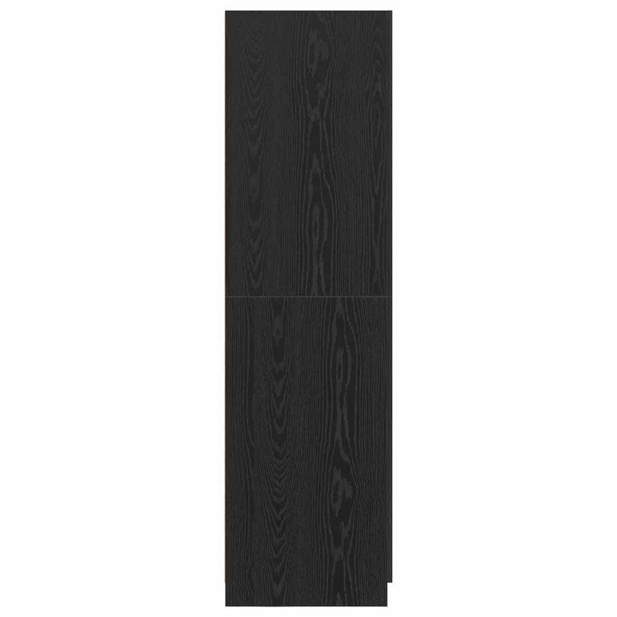 Armoire Chêne noir 80 x 50,5 x 180 cm Bois d'ingénierie - 7