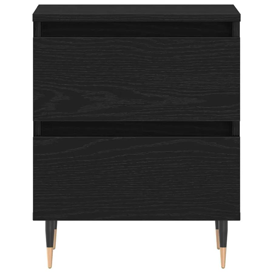 Cabinet de chevet Chêne noir 40 x 35 x 50 cm Bois d'ingénierie - 6