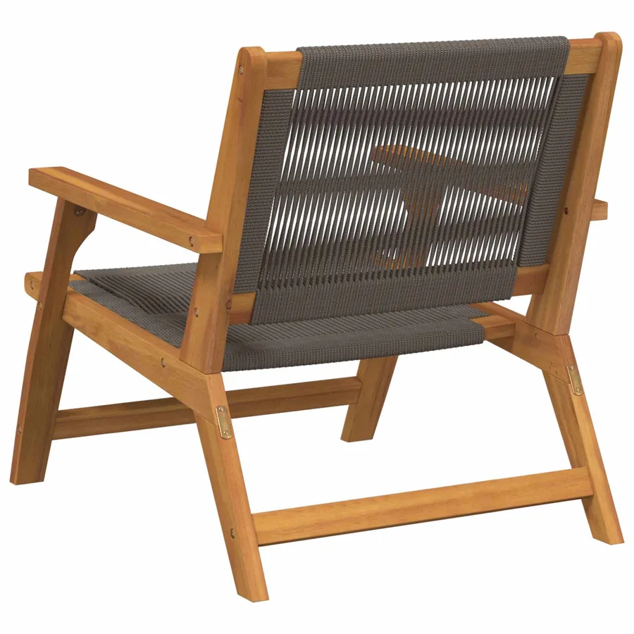 Chaise de Détente de Jardin 2 pcs Gris Bois d'Acacia Massif - 5