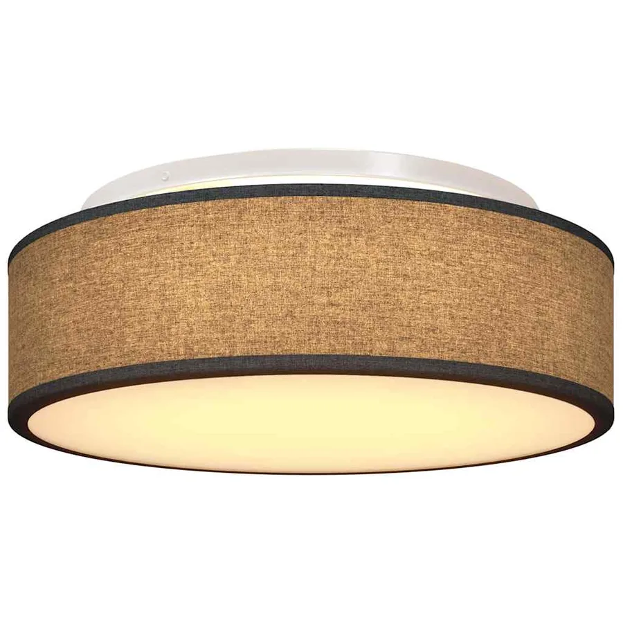 Lampe de plafond Noir 38 x 38 x 13,5 cm tissu - 10