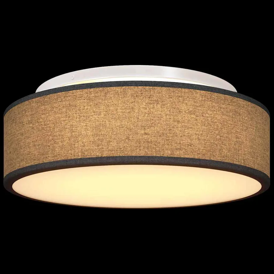 Lampe de plafond Noir 38 x 38 x 13,5 cm tissu - 11