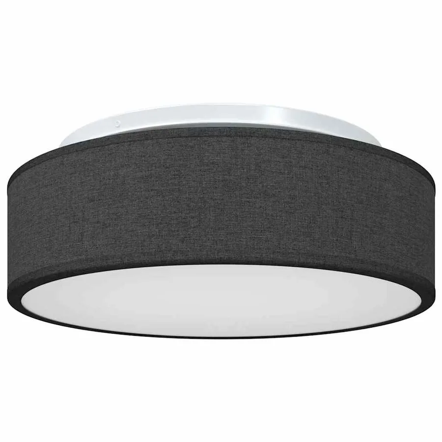 Lampe de plafond Noir 38 x 38 x 13,5 cm tissu - 2