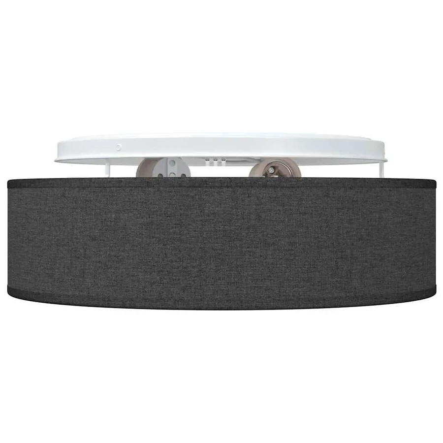 Lampe de plafond Noir 38 x 38 x 13,5 cm tissu - 5