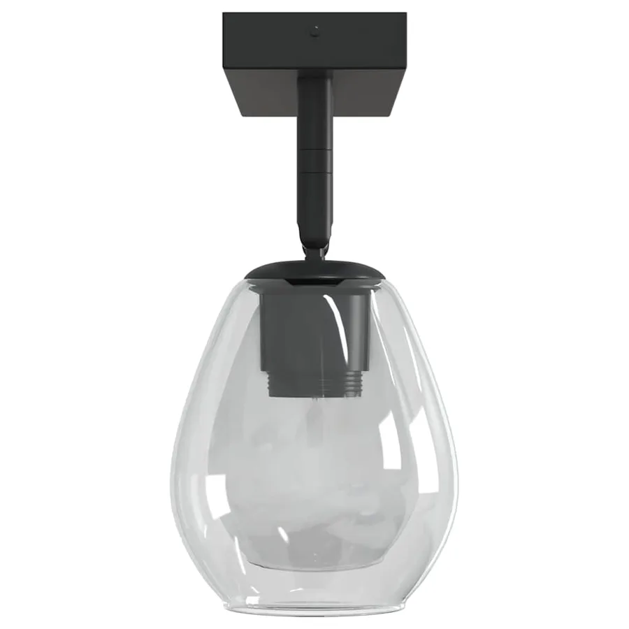 Spot de plafond Noir 33 x 13 x 26 cm Verre et métal - 7
