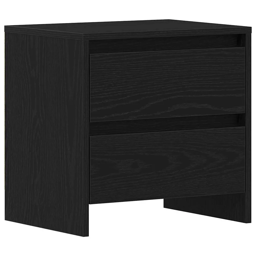 Cabinet de chevet avec tiroir Chêne noir 45 x 34 x 44,5 cm - 2