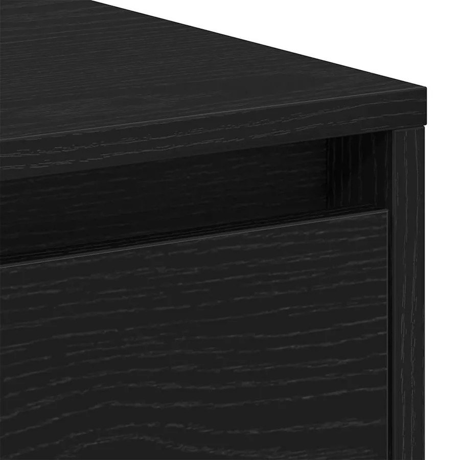 Cabinet de chevet avec tiroir Chêne noir 45 x 34 x 44,5 cm - 9