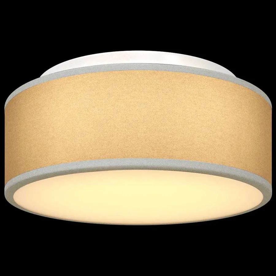Lampe de plafond Gris 30 x 30 x 13,5 cm tissu - 11