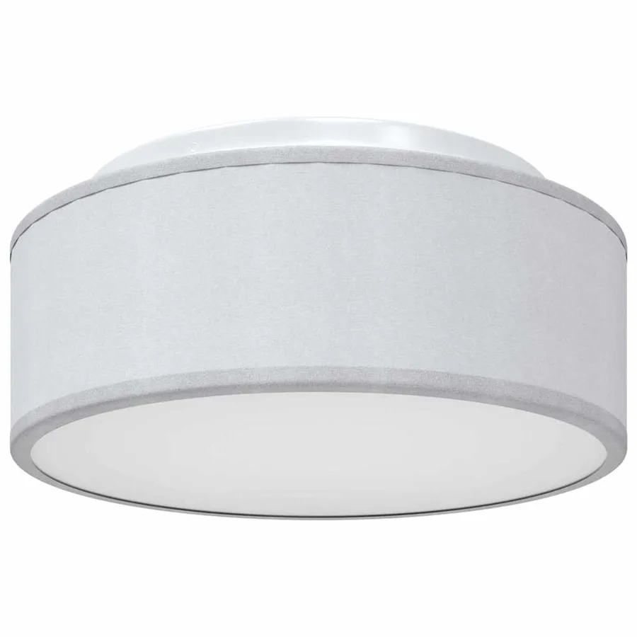 Lampe de plafond Gris 30 x 30 x 13,5 cm tissu - 2