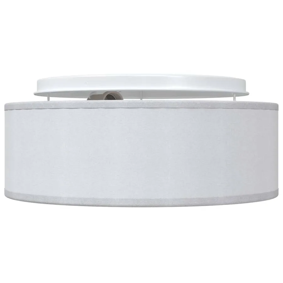 Lampe de plafond Gris 30 x 30 x 13,5 cm tissu - 5