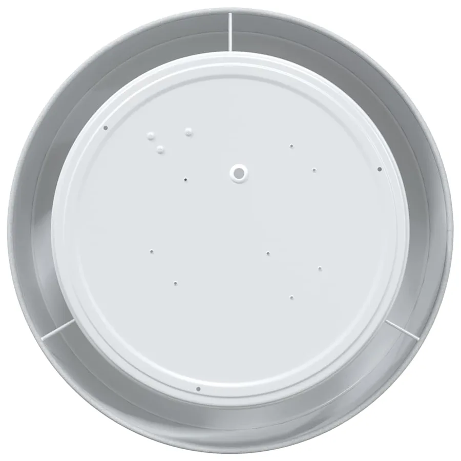Lampe de plafond Gris 30 x 30 x 13,5 cm tissu - 6