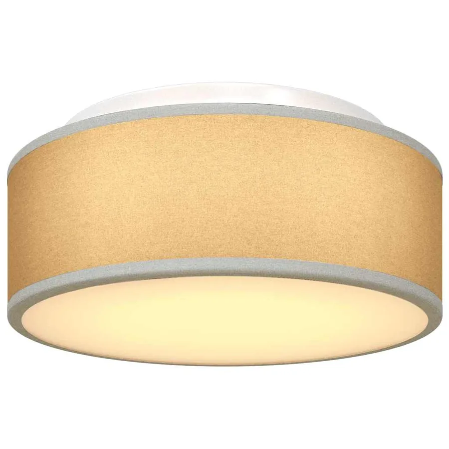 Lampe de plafond Gris 30 x 30 x 13,5 cm tissu - 8