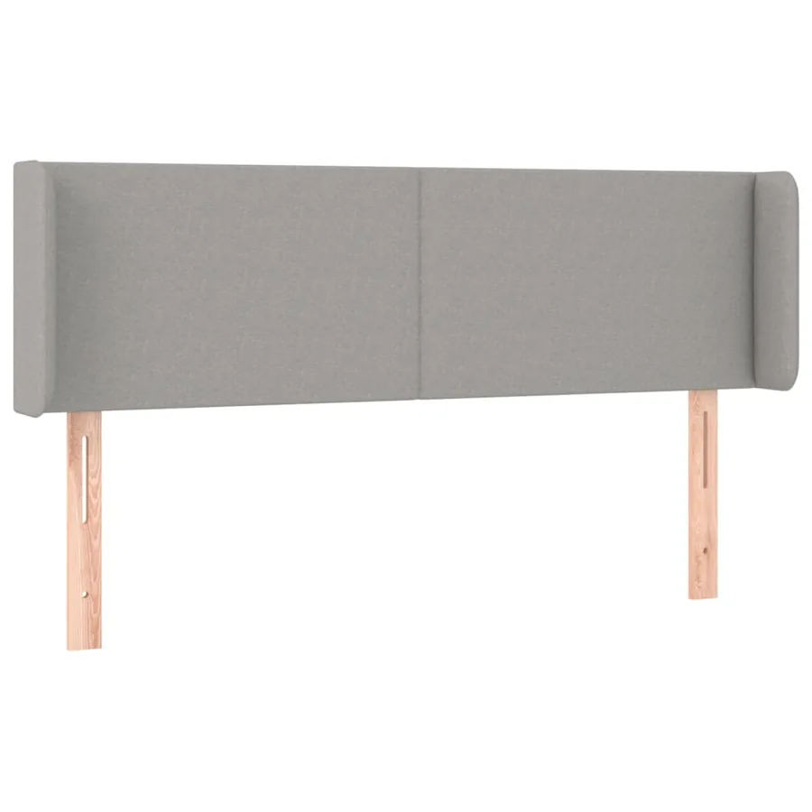 Tête de lit à LED Gris clair 147x16x78/88 cm Tissu - 3
