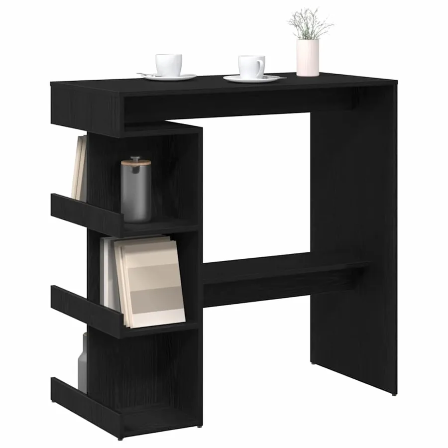 Table de bar Chêne noir 100 x 48 x 101,5 cm Bois d'ingénierie - 3
