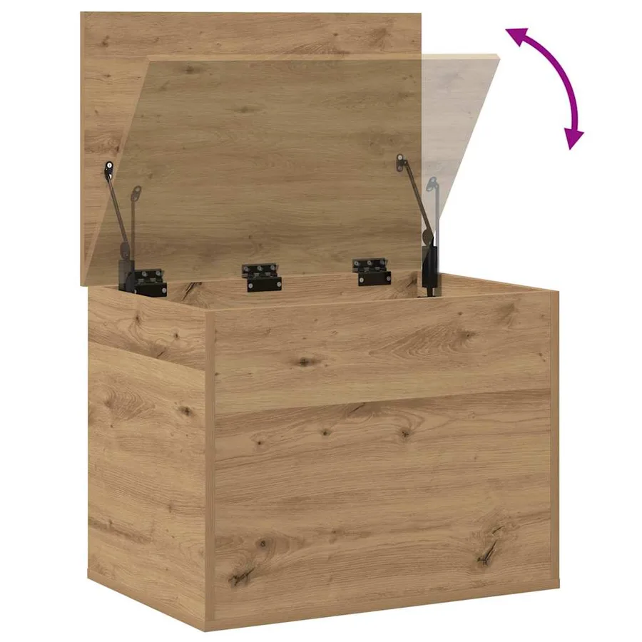 Boîte de Rangement chêne artisanal 60 x 42 x 46 cm - 10