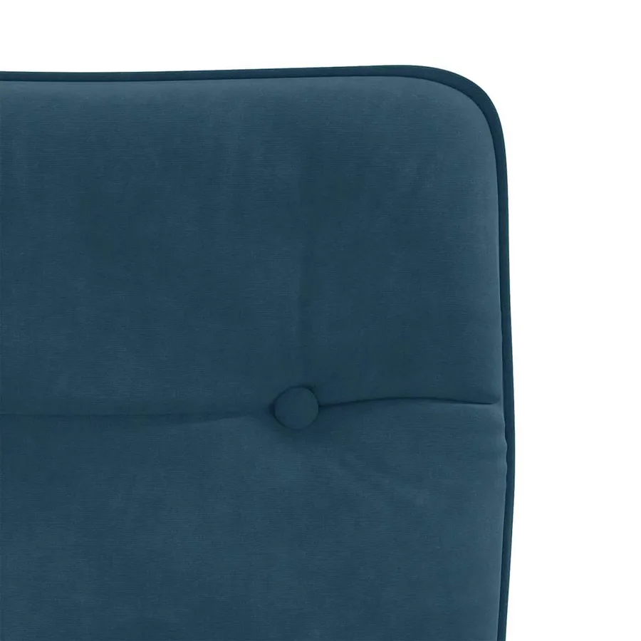 Chaises à manger lot de 6 bleu velours - 7