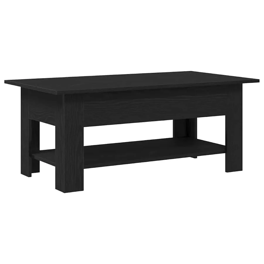 Table basse Chêne noir 102 x 55 x 42 cm Bois d'ingénierie - 7