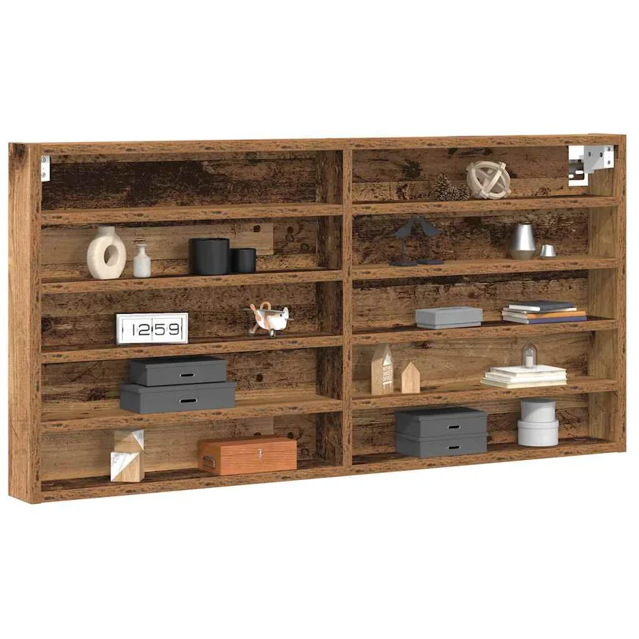Vitrine Bois Ancien 100 x 8,5 x 50 cm Bois d'ingénierie - 3