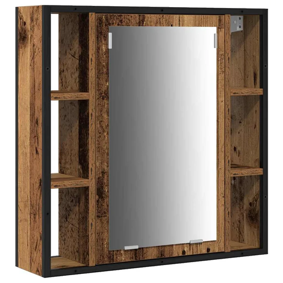 Ensemble de mobilier de salle de bain 4 pcs Bois Ancien - 5