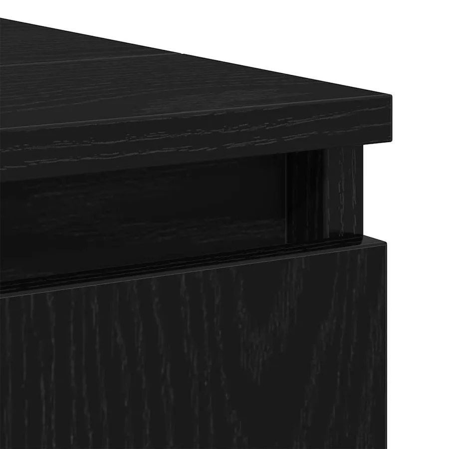 Ensemble de mobilier de salle de bain 3 pcs Chêne noir - 13