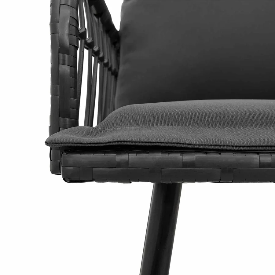 Canapé avec coussin Anthracite 173 x 231 x 90 cm Acier - 5