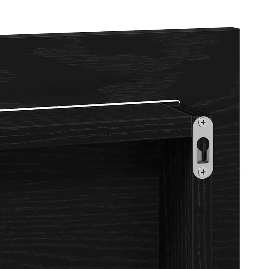 Miroir Chêne noir 80 x 37 cm Verre et Bois Ingénierie - 9