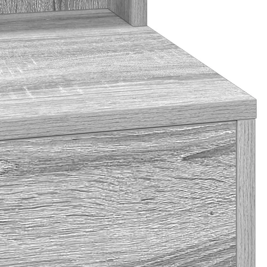 Table de Toilette avec étagère Gris Sonoma 50 x 41 x 135 cm - 7
