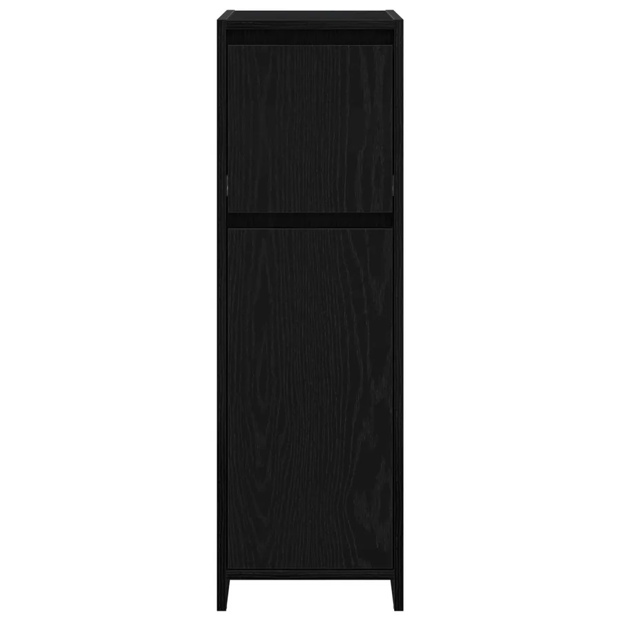 Cabinet de salle de bain avec tiroir Chêne noir 30 x 30 x 95 cm - 6
