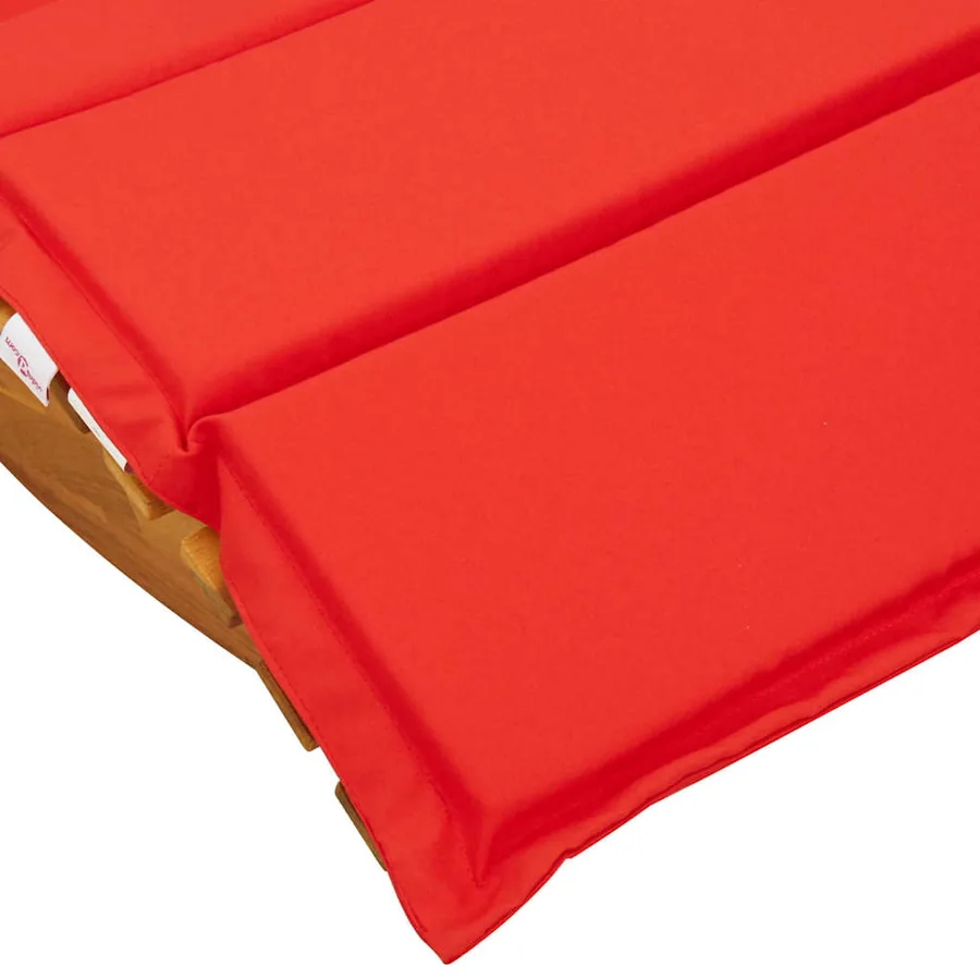 Transat avec coussin 2 pcs Marron Bois d'Acacia Massif - 9