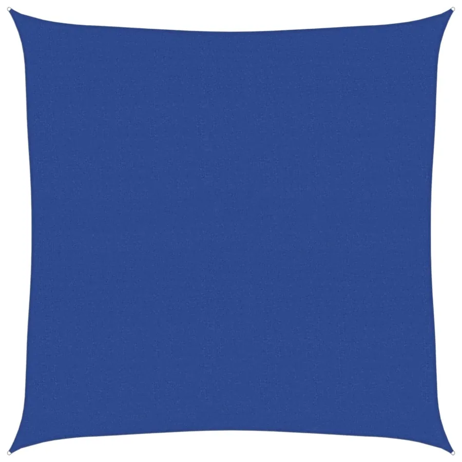 Voile d'ombrage 160 g/m² carré bleu 7x7 m PEHD - 2
