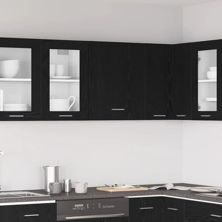 Armoire suspendue Chêne noir 50 x 31 x 60 cm Bois d'ingénierie