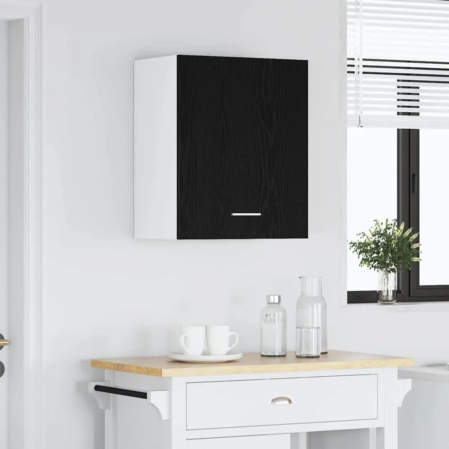 Armoire suspendue Chêne noir 50 x 31 x 60 cm Bois d'ingénierie - 4