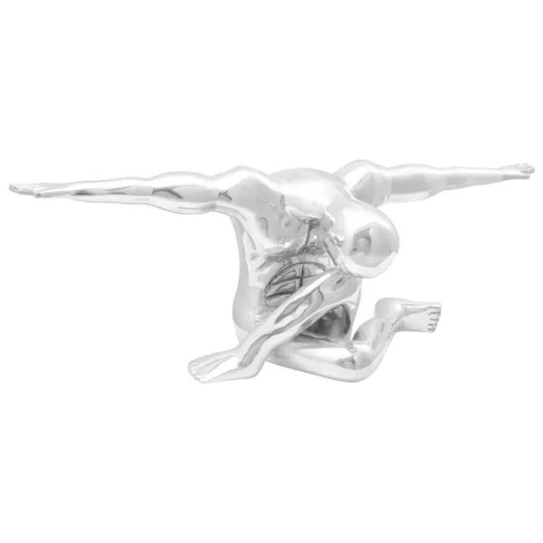 Sculpture Argenté 91,5 x 32 x 33 cm Aluminium