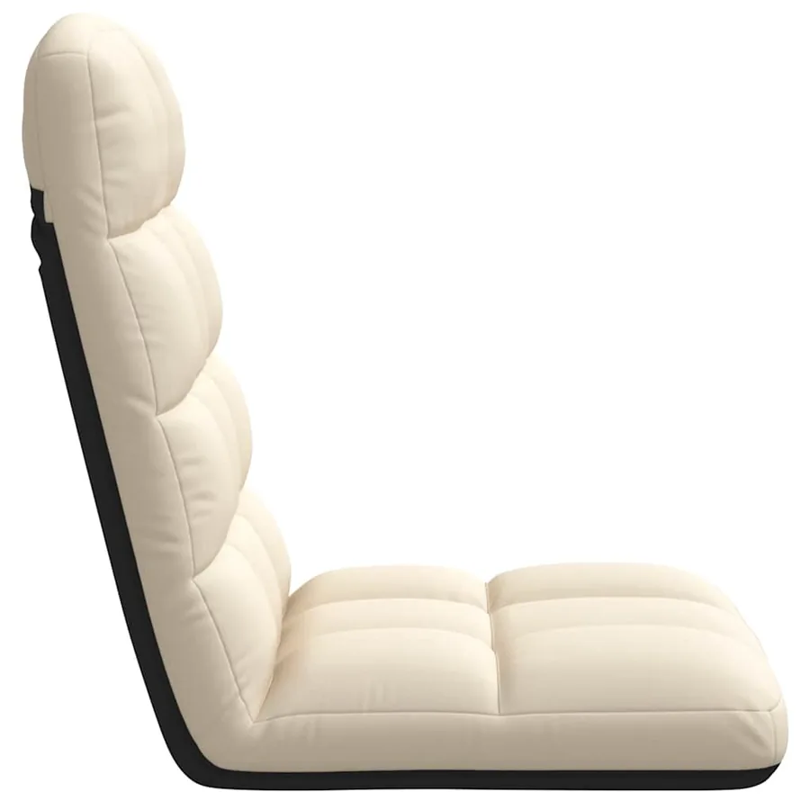 Chaise de sol pliante en lin 71 x 51 x 62 cm - 5