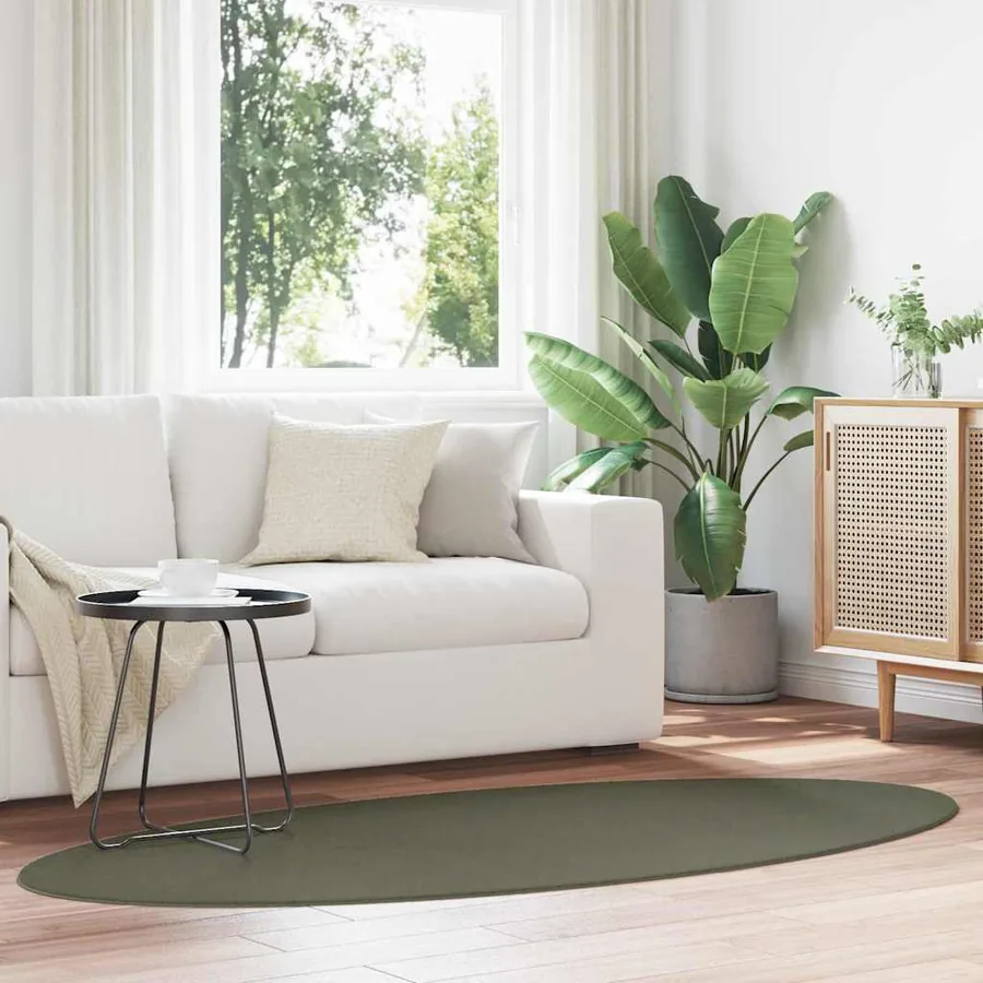 Tapis de surface HUARTE Vert forêt 170 x 120 cm 100% Polyester