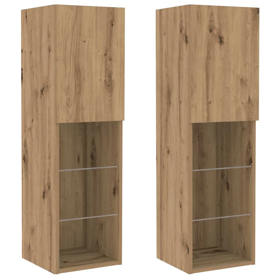 Ensemble meuble TV 6 pcs chêne artisanal Bois d'ingénierie - 7