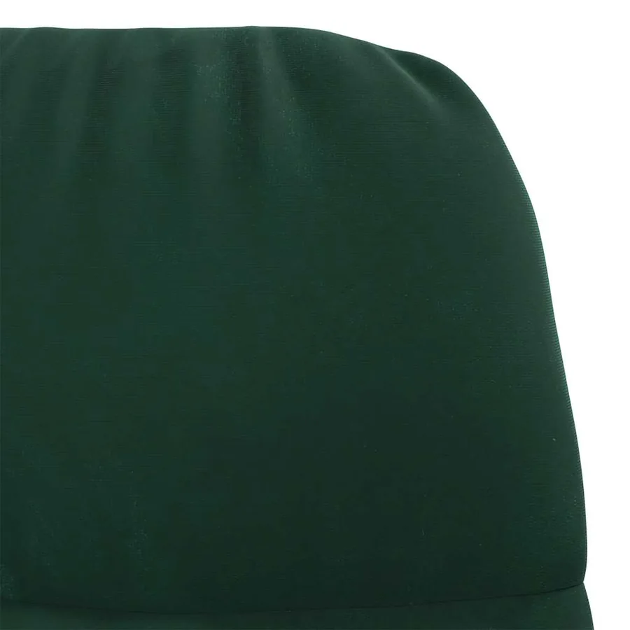 Fauteuil à bascule velours vert foncé - 6
