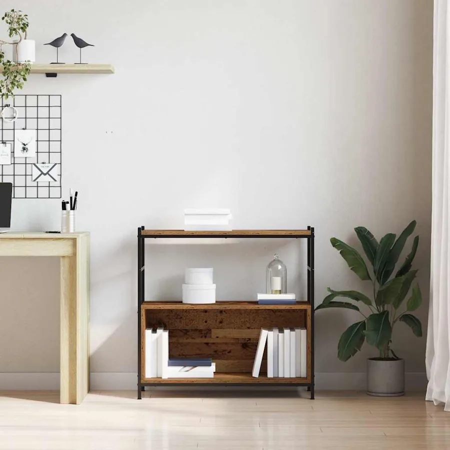 Étagère Chêne fumé 80 x 30 x 78,5 cm Bois d'ingénierie - 4