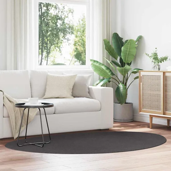 Tapis de surface HUARTE Anthracite 140 x 200 cm Polyester