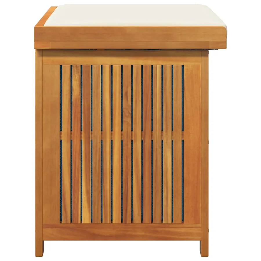 Boîte à coussins d'extérieur 60x50x61 cm bois massif d'acacia - 6