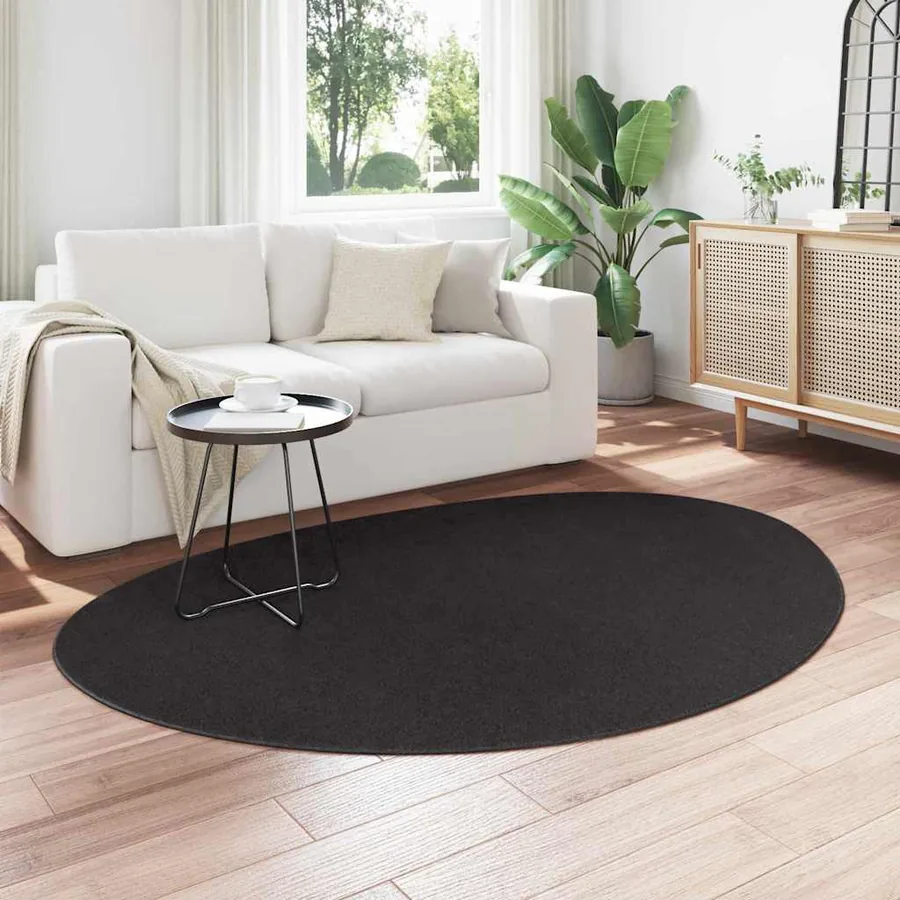 Tapis de surface HUARTE Noir 140 x 200 cm Polyester - 3