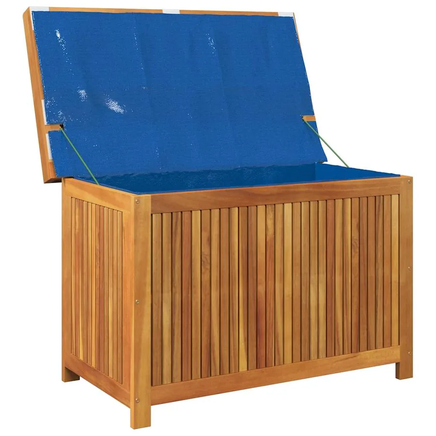Boîte à coussins d'extérieur 90x50x60,5 cm bois massif d'acacia - 4