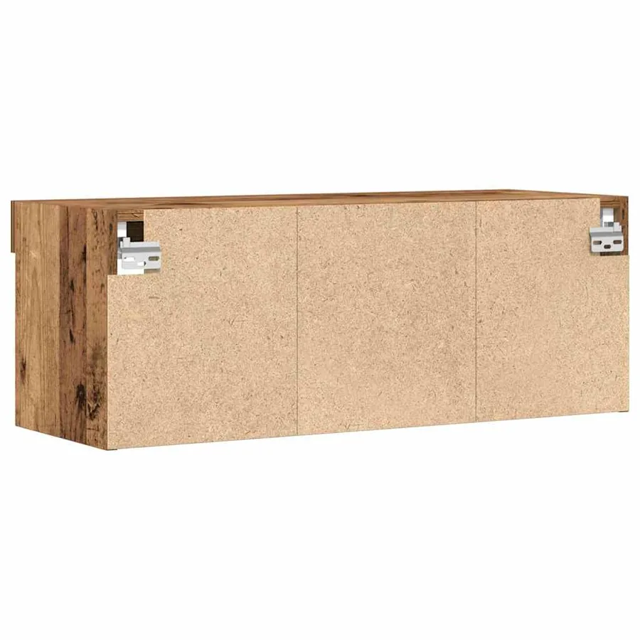 Ensemble meuble TV avec LED Bois ancien 80 x 30 x 30 cm - 11
