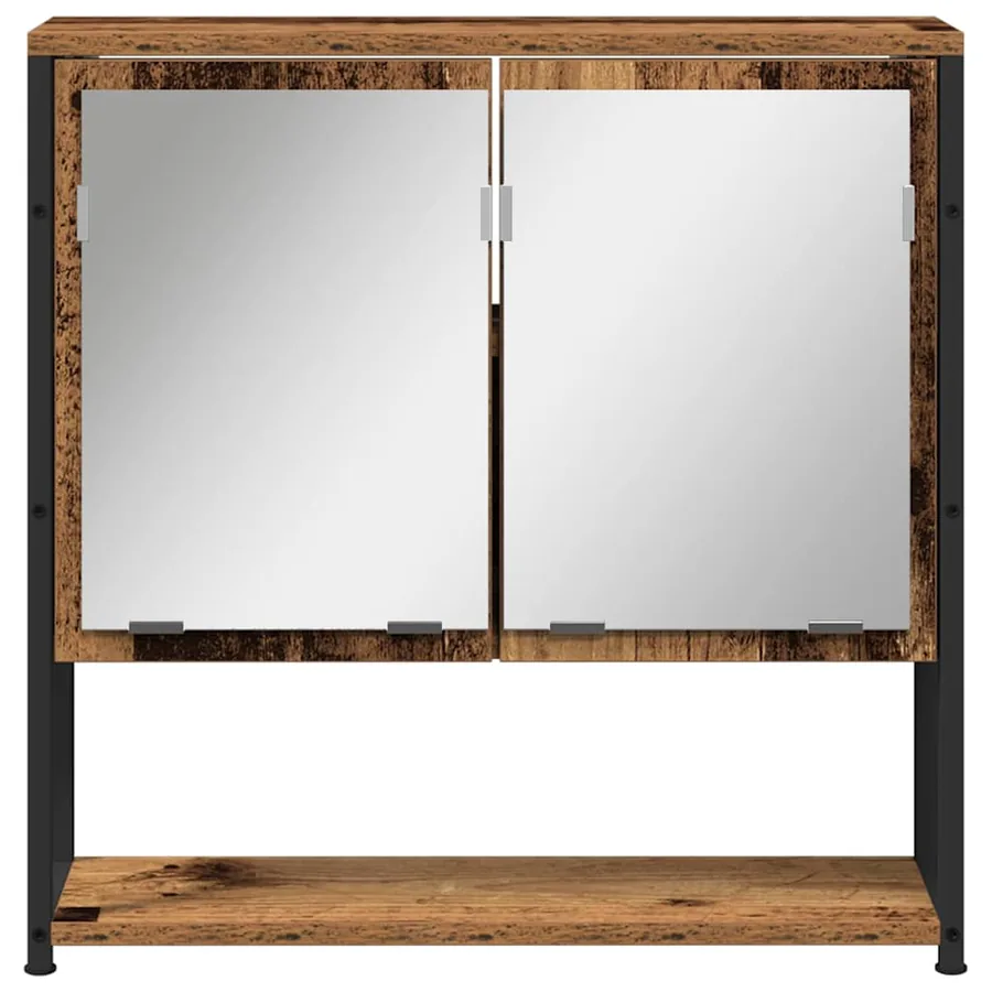 Ensemble de mobilier de salle de bain avec étagère 2 pcs Marron - 7