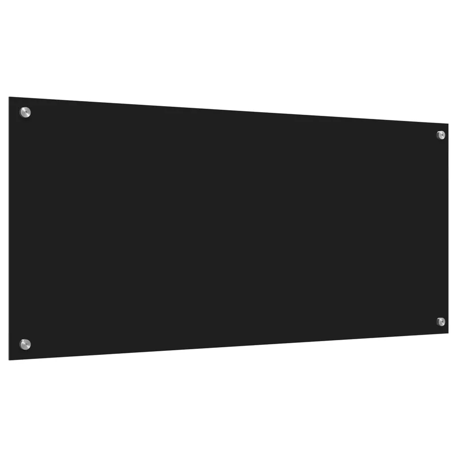 Crédence de cuisine Noir 110 x 50 cm verre trempé - 4