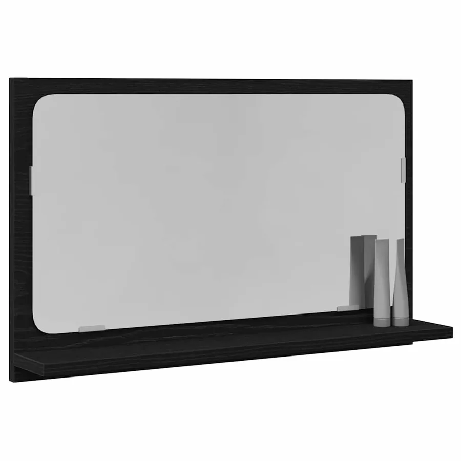 Étagère Miroir Chêne noir 60 x 10,5 x 37 cm Bois d'ingénierie - 3