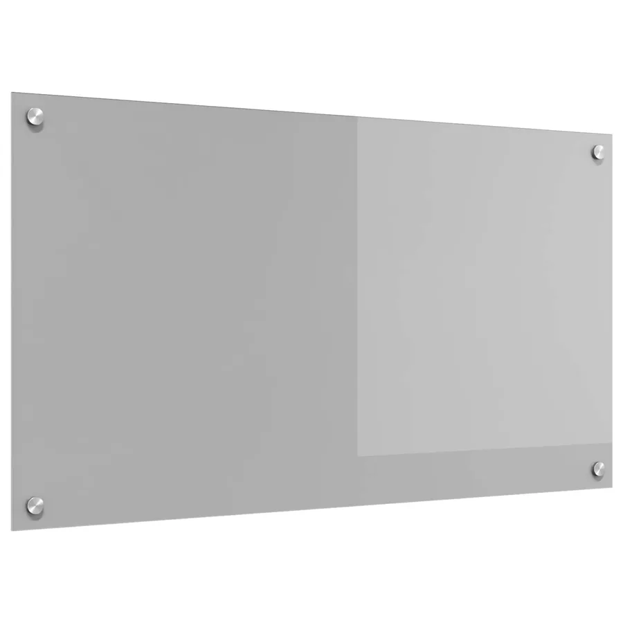 Crédence de cuisine Gris clair 90 x 50 cm verre trempé
