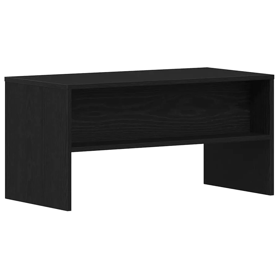 Meuble TV chêne noir 80x40x40 cm bois d'ingénierie - 7