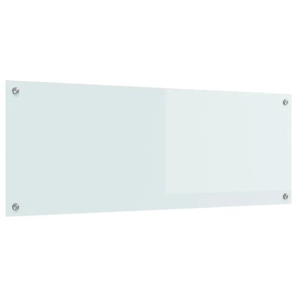 Crédence de cuisine Blanc 110 x 40 cm verre trempé